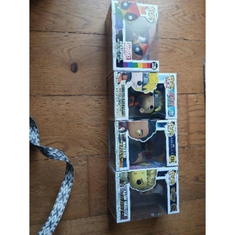 Lot 4 pops naruto et marvel 