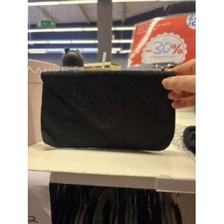 Pochette noire à paillettes 