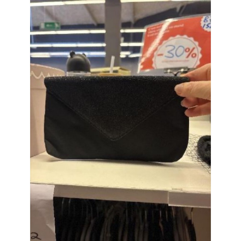 Pochette noire à paillettes 