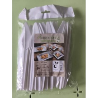 Lot de 50 couteaux plastiques 