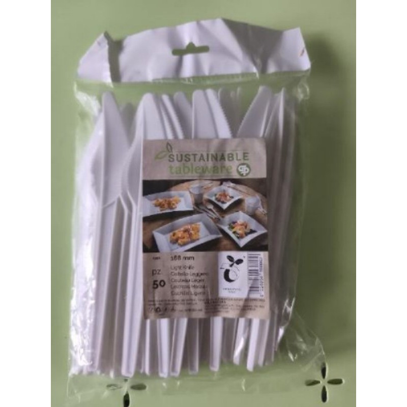 Lot de 50 couteaux plastiques 