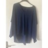 Blouse bleu marine T 48