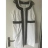 Robe droite noir et blanc T 50