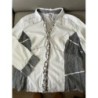Chemisier, Armand Thierry manches longues blanc  gris T 4