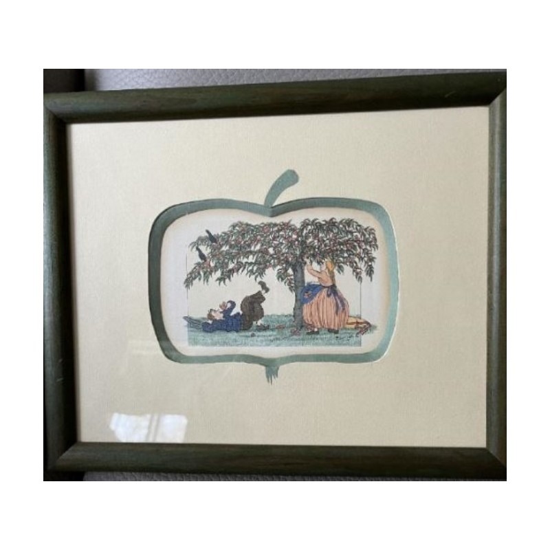 Cadre la cueillette de pommes