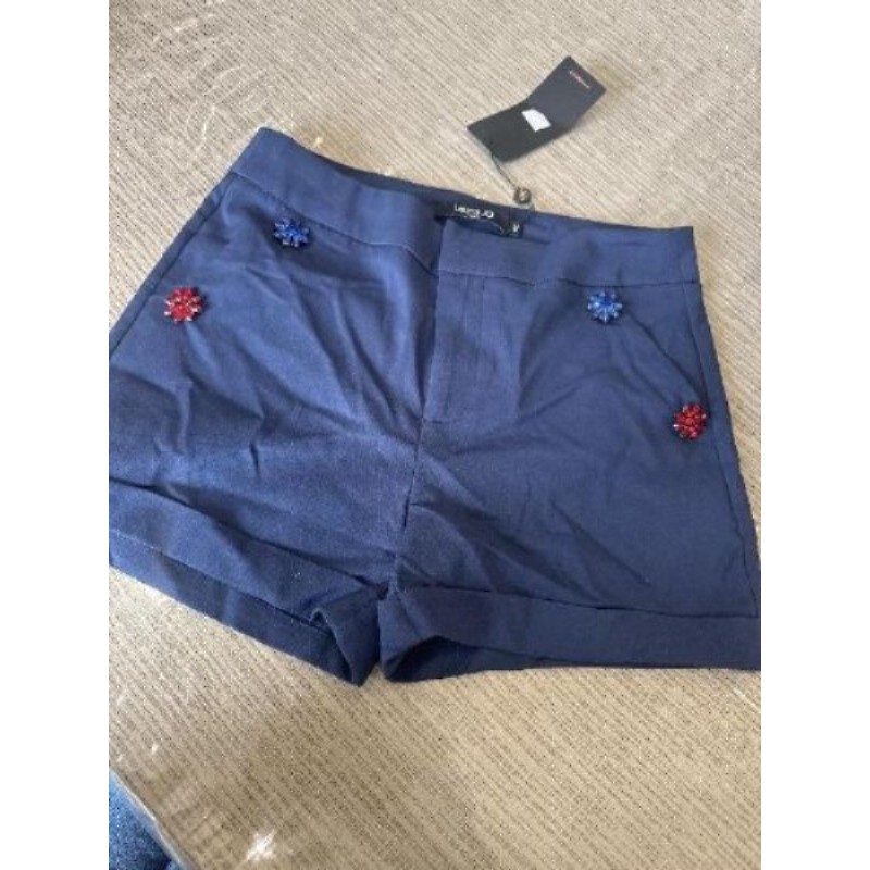 Short bleu et bo ton strass femme taille M 