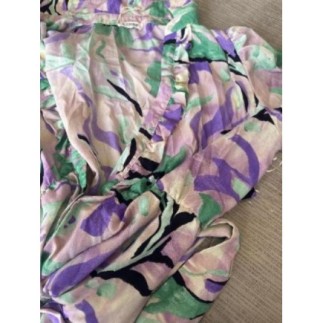 Robe, longue, fleurie,mauve...