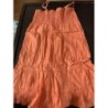 Robe orangée bretelles taille 8 ans 