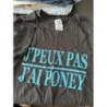Tee-shirt j’peux pas j’ai poney 9-11ans