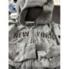 Sweat capuche New York gris taille M