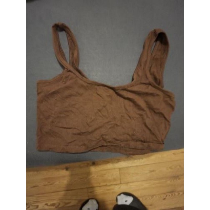 Crois top marron jennyfer 