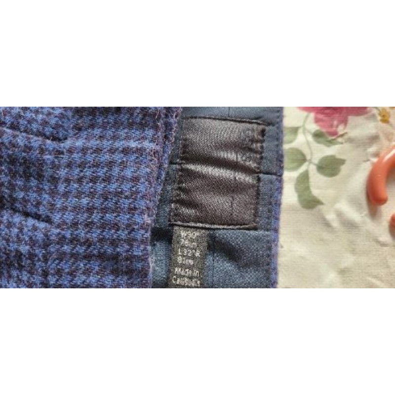 Pantalon H carreaux bleue Asos TM