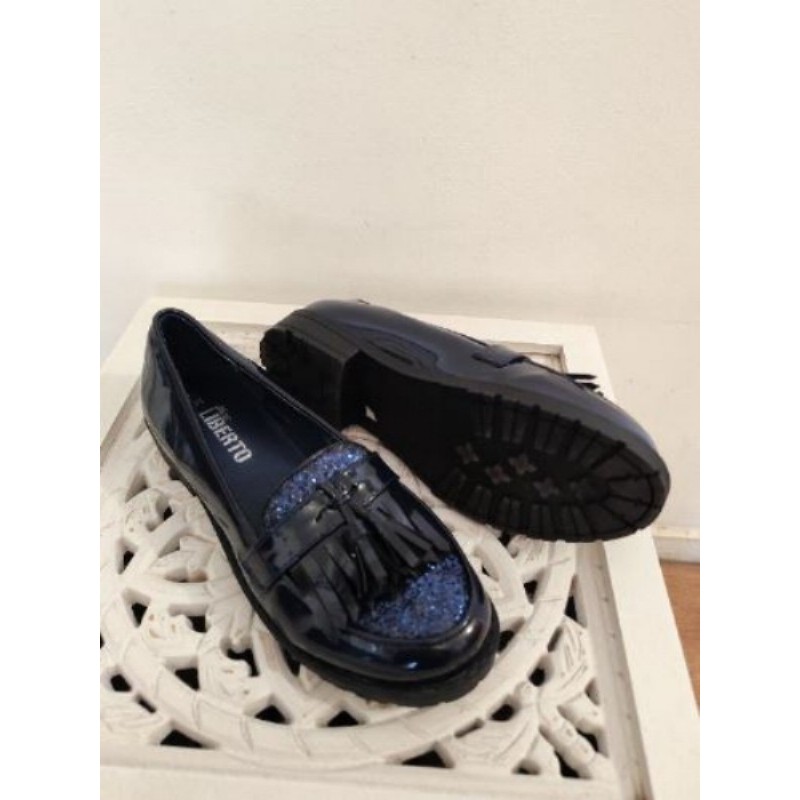 Ballerines Miss Liberto bleu paillettes     P35 