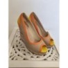 Chaussure compensé beige orange jaune    38 