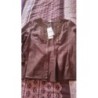 Veste marron et perles 123 T 40