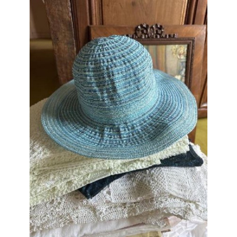 Chapeau de soleil turquoise
