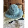 Chapeau de soleil turquoise