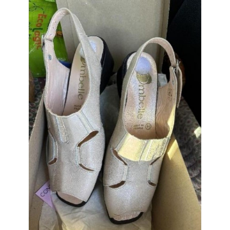 Nu pieds beige neufs T36 