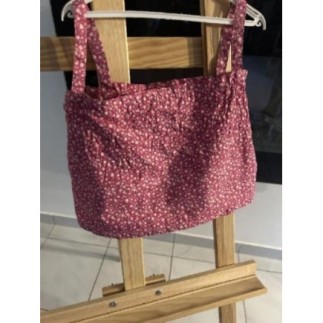 Débardeur rose à fleurs -...