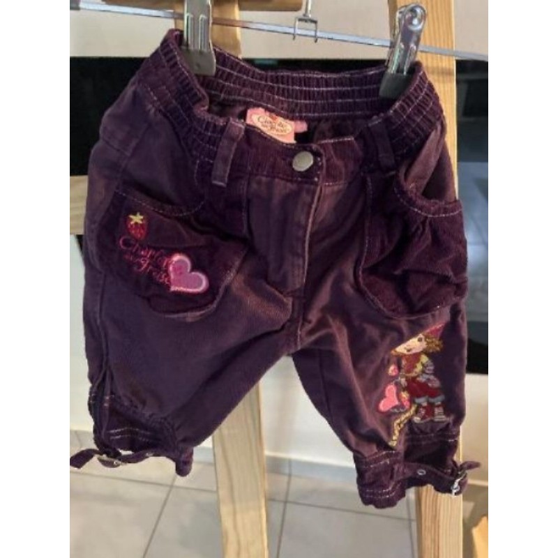 Charlotte aux Fraises - pantalon bordeau - 2 ans