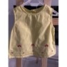 Haut jaune fleuri - 18 mois