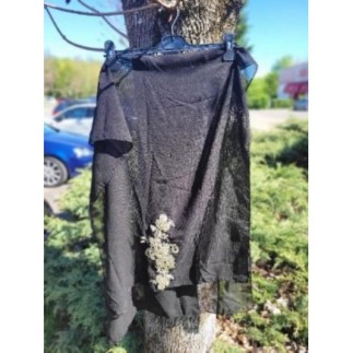 Foulard noir et gold 