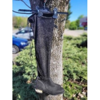 Cuissarde noir perlé T38