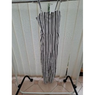 COMBI PANTALON BLANC RAYE...