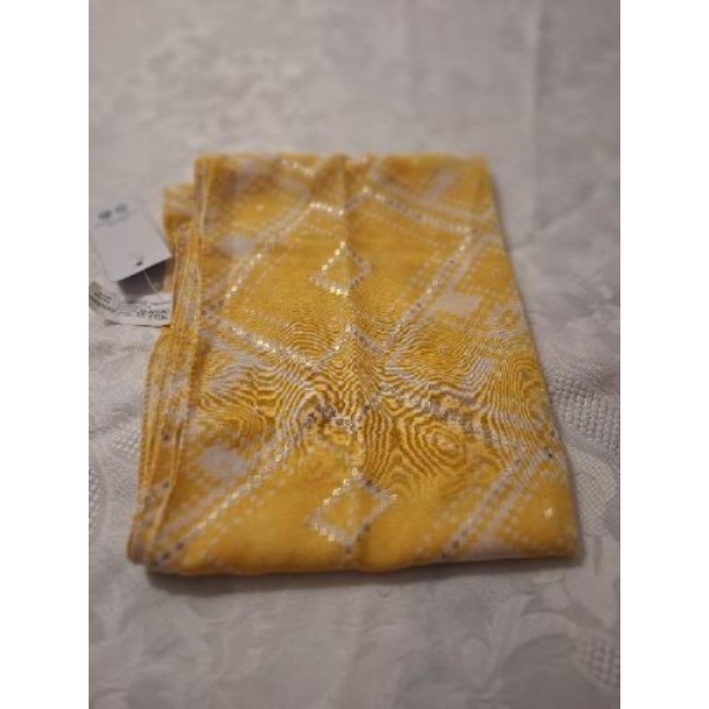 FOULARD JAUNE NEUF
