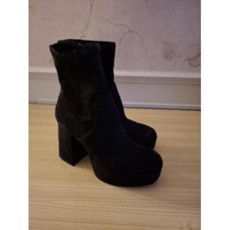 BOTTINES PLATE FORME NOIR...