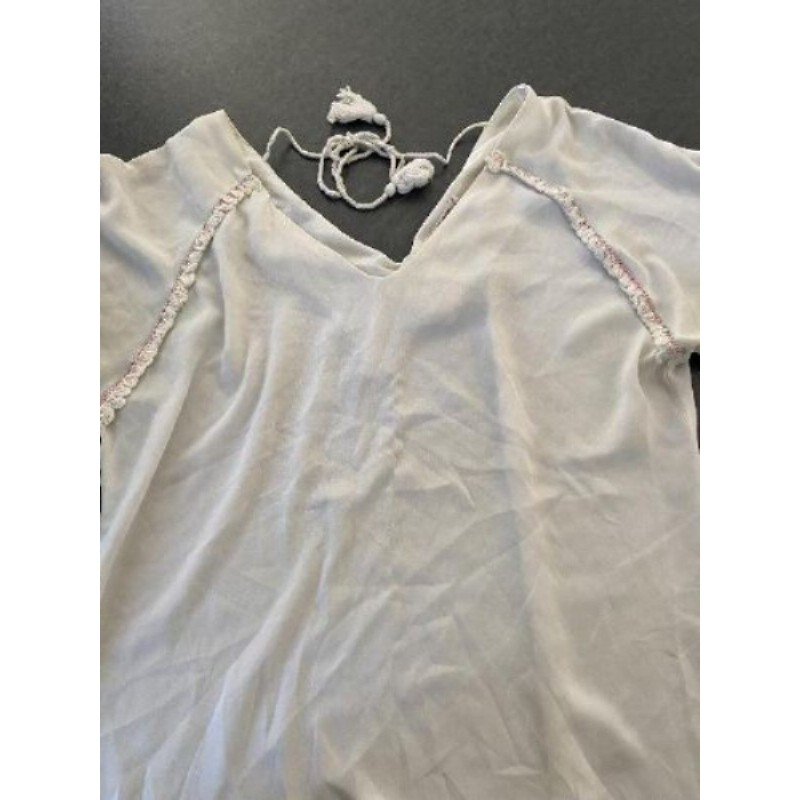 Blouse ecru en V taille M/L