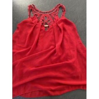 Blouse debardeur rouge...