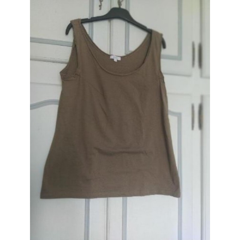 Débardeur Phildar marron taille XL