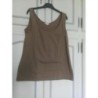 Débardeur Phildar marron taille XL