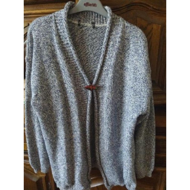 Gilet bleu chiné Taille XL