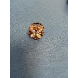 Bague carrée marron