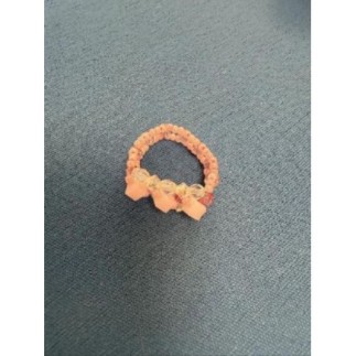 Bague 3 petits cubes roses