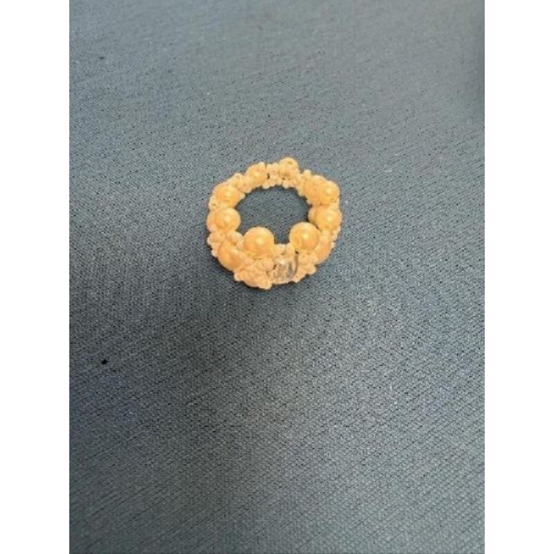 Bague perles blanches 