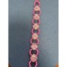Bracelet fleurs roses