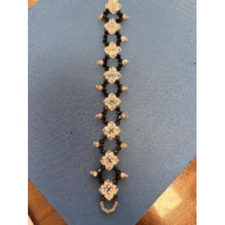 Bracelet losanges noirs