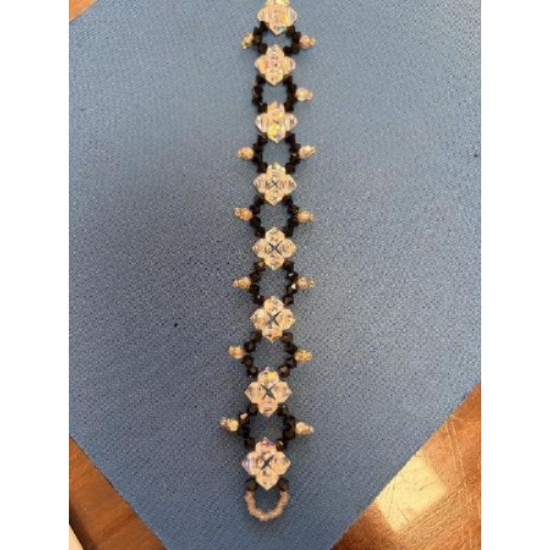 Bracelet losanges noirs