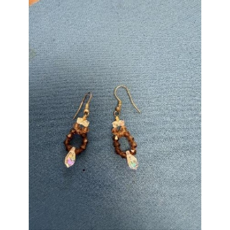 Boucles d’oreilles marrons