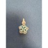 Pendentif flocon turquoise 