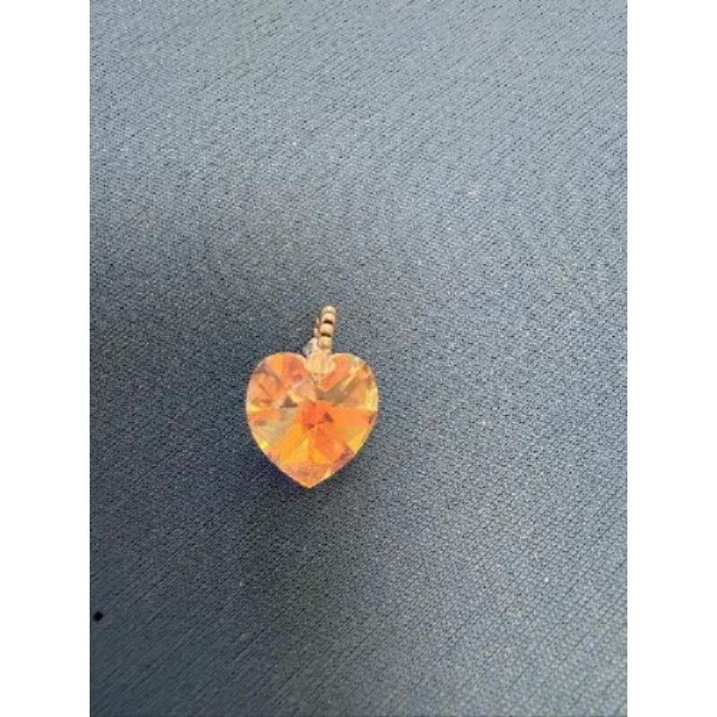 Pendentif cœur cristal
