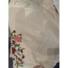 Jeans blanc avec fleurs taille 48 Kiabi 