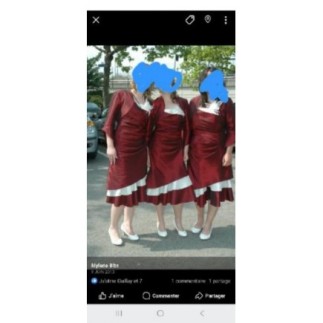 Robe de ceremonie bordeaux...