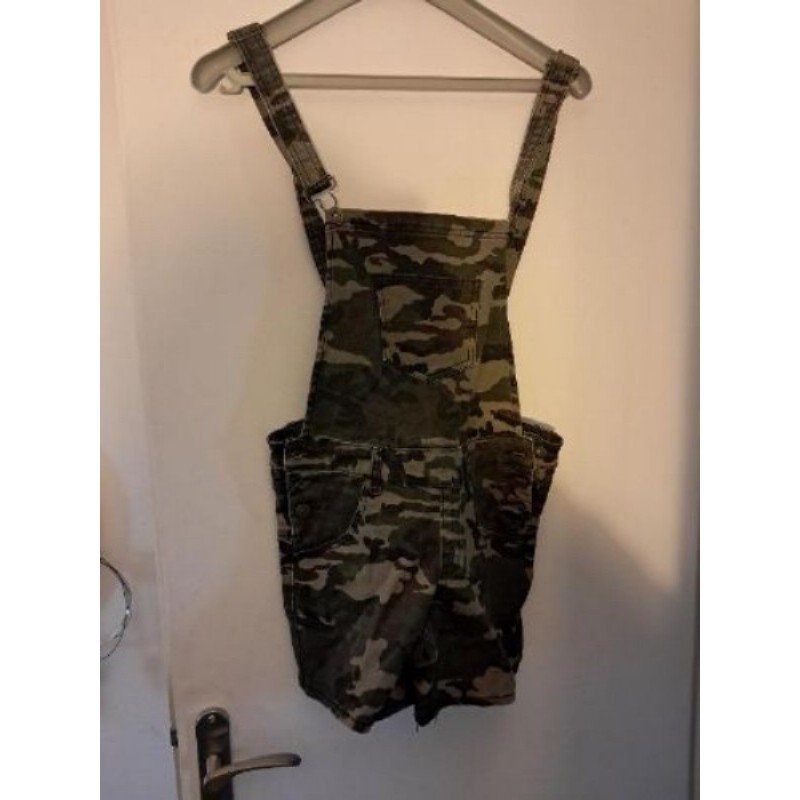 Salopette short kaki jennyfer taille 38