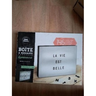 Boite a message lumineuse