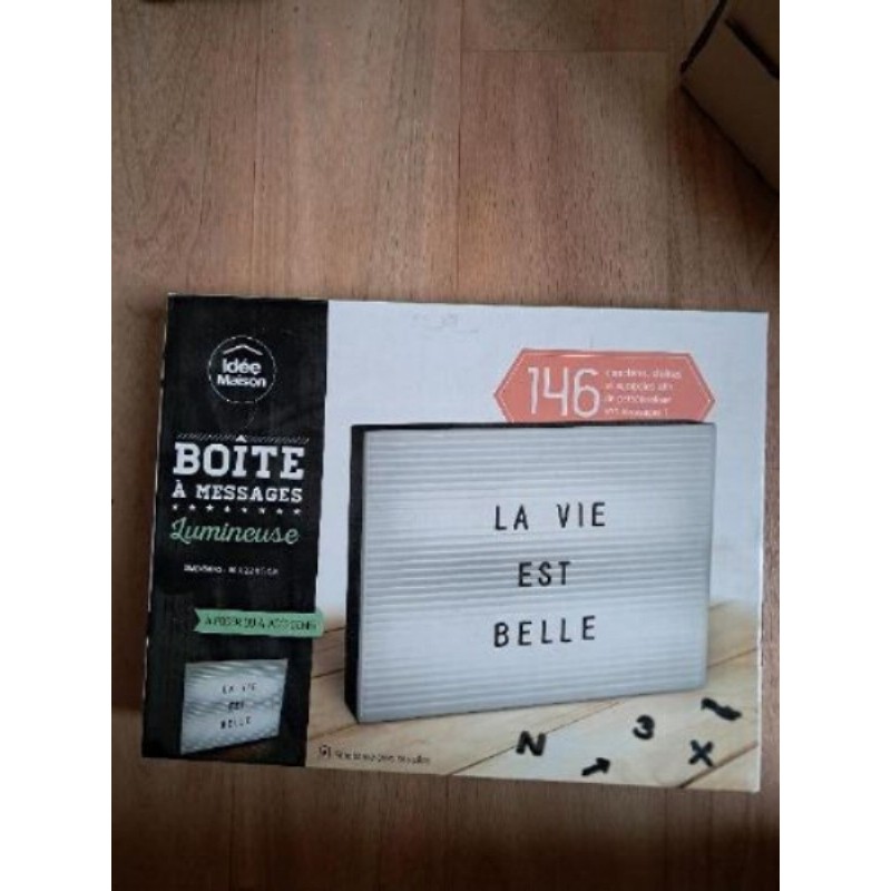 Boite a message lumineuse