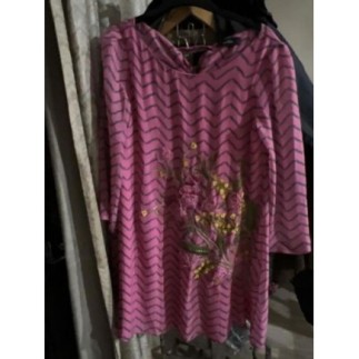 ROBE ROSE MANCHES LONGUES...